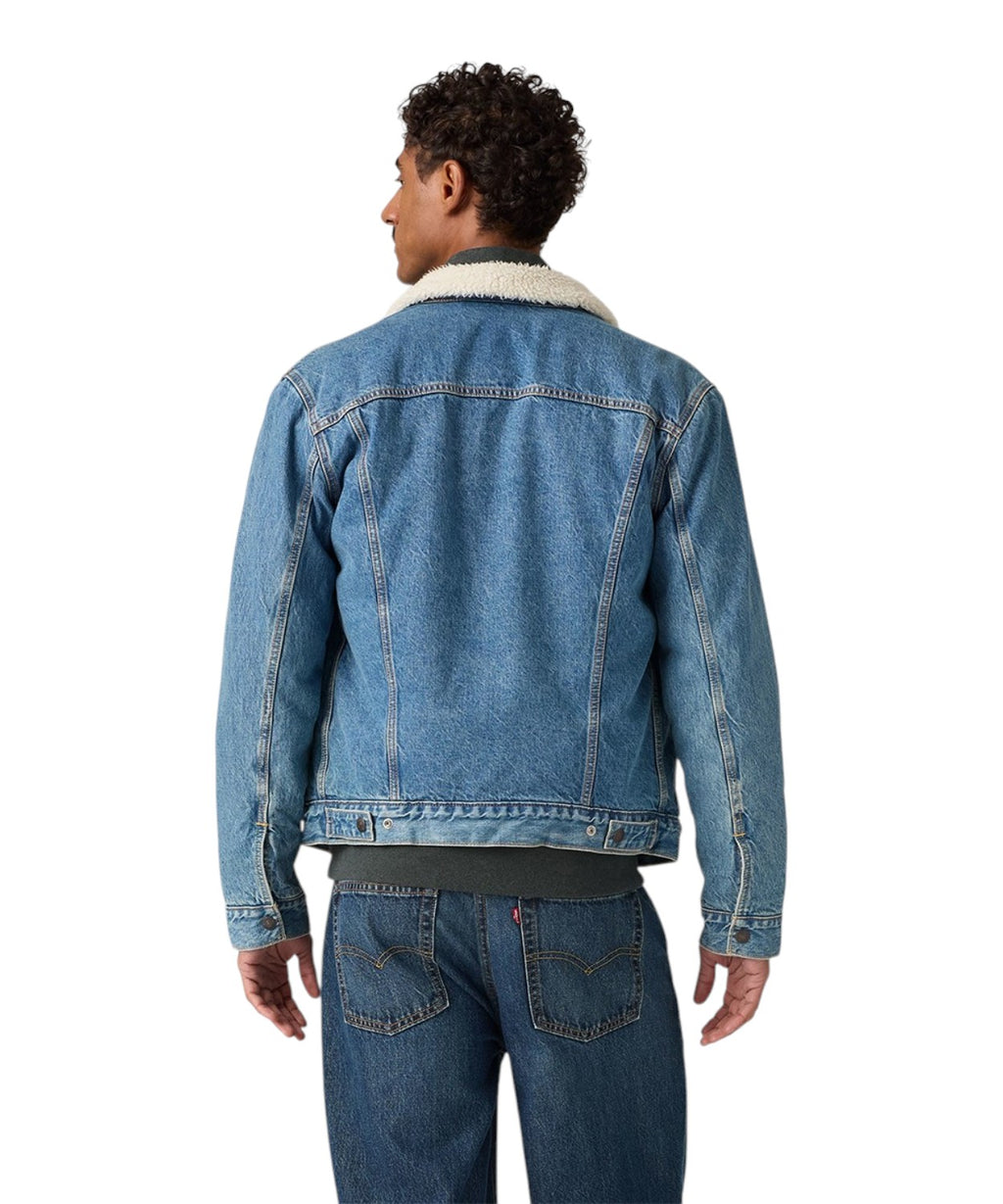 Giacca in denim Levi’s Sherpa Trucker Type III con fodera sherpa