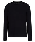 Pull à maille diagonale avec bande latérale Emporio Armani