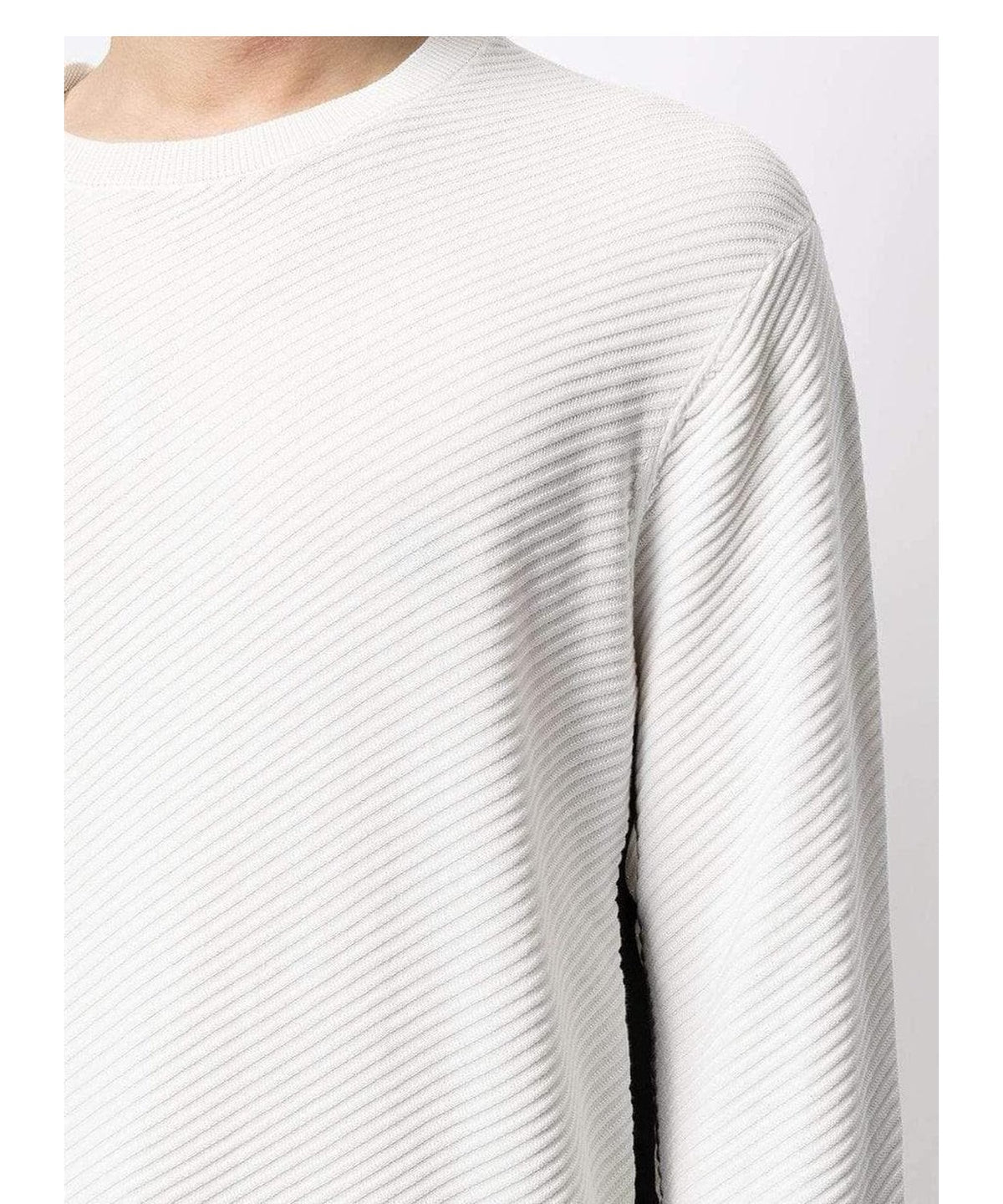 Maglione a trama diagonale con banda laterale Emporio Armani 7