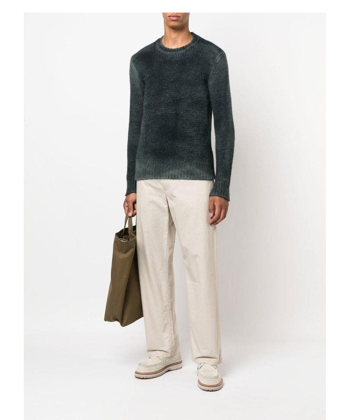 Maglione girocollo in lana d’alpaca 7