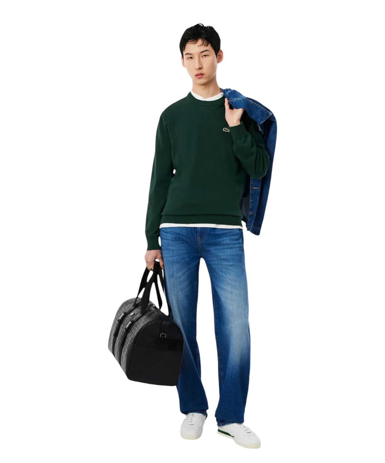 Lacoste Maglione Uomo Misto Lana per Comfort e Stile