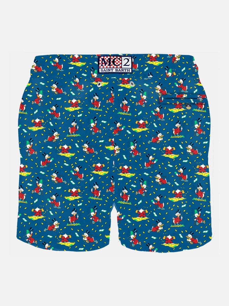 Pantaloncini da bagno con stampa all over dello zio Zio Paperone-Mc2 Saint Barth-Costumi da bagno-Vittorio Citro Boutique