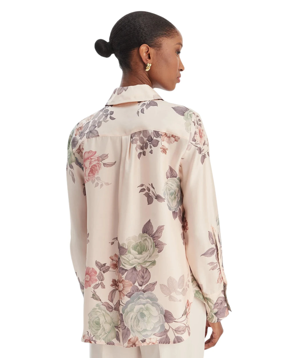 Chemise Marella SALVE en soie avec imprimé floral