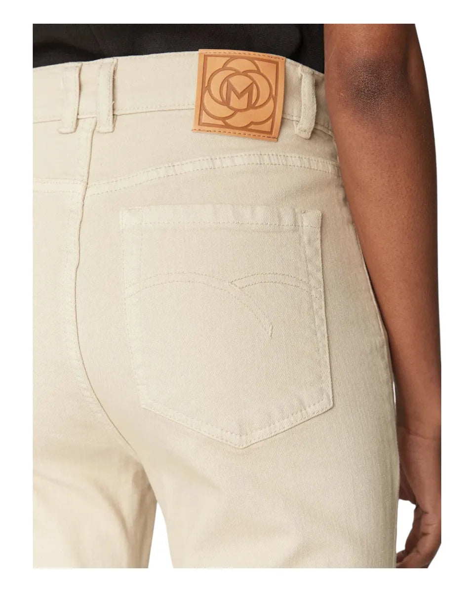 Jeans Kerry Zampetta Flare Crop in Bull Stretch-Marella-Jeans-Vittorio Citro Boutique