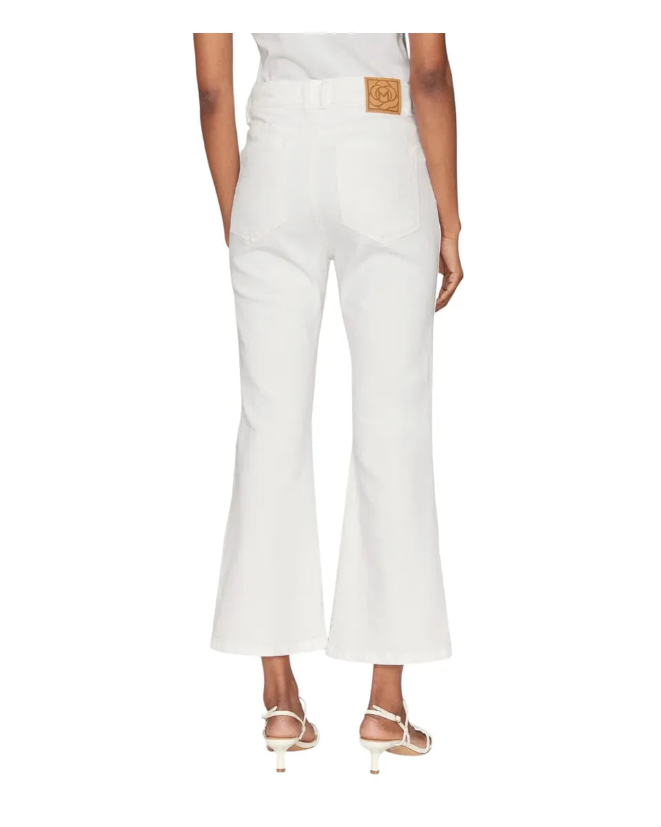 Jeans Kerry Zampetta Flare Crop in Bull Stretch-Marella-Jeans-Vittorio Citro Boutique