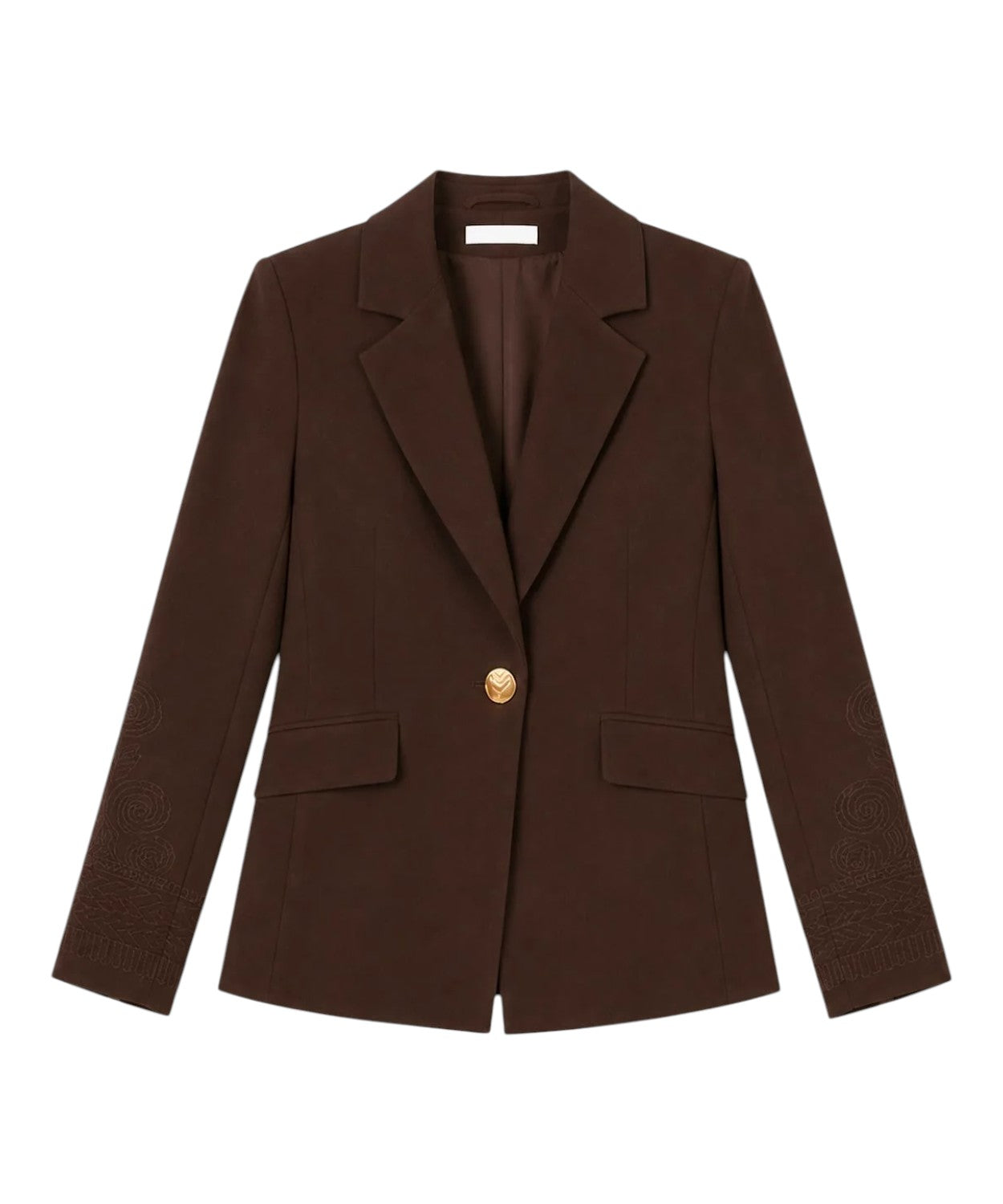 Blazer Marella Monopetto EXPLOIT con Bottone gioiello e Ricami