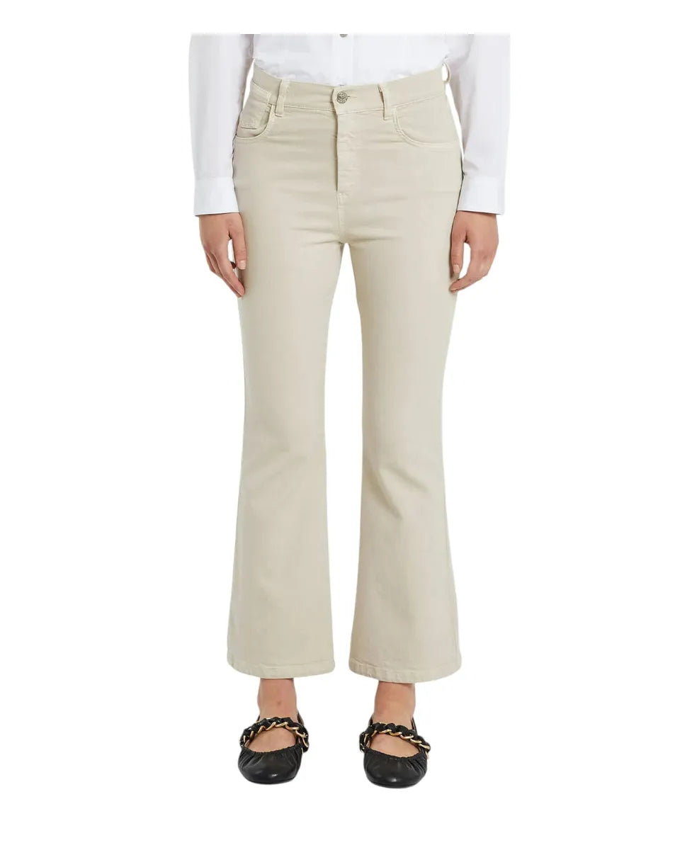Jeans Kerry Zampetta Flare Crop in Bull Stretch-Marella-Jeans-Vittorio Citro Boutique