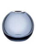 Vaso Mars piccolo blu acciaio NUDE in cristallo senza piombo