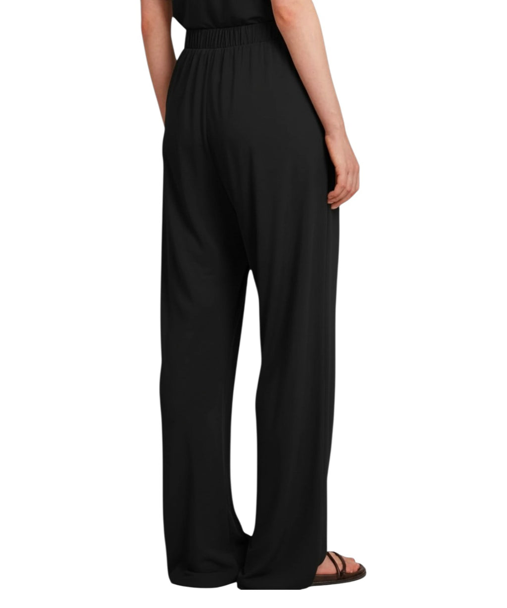 Pantalon Femme OZONO Jersey Crêpe Jambe Droite