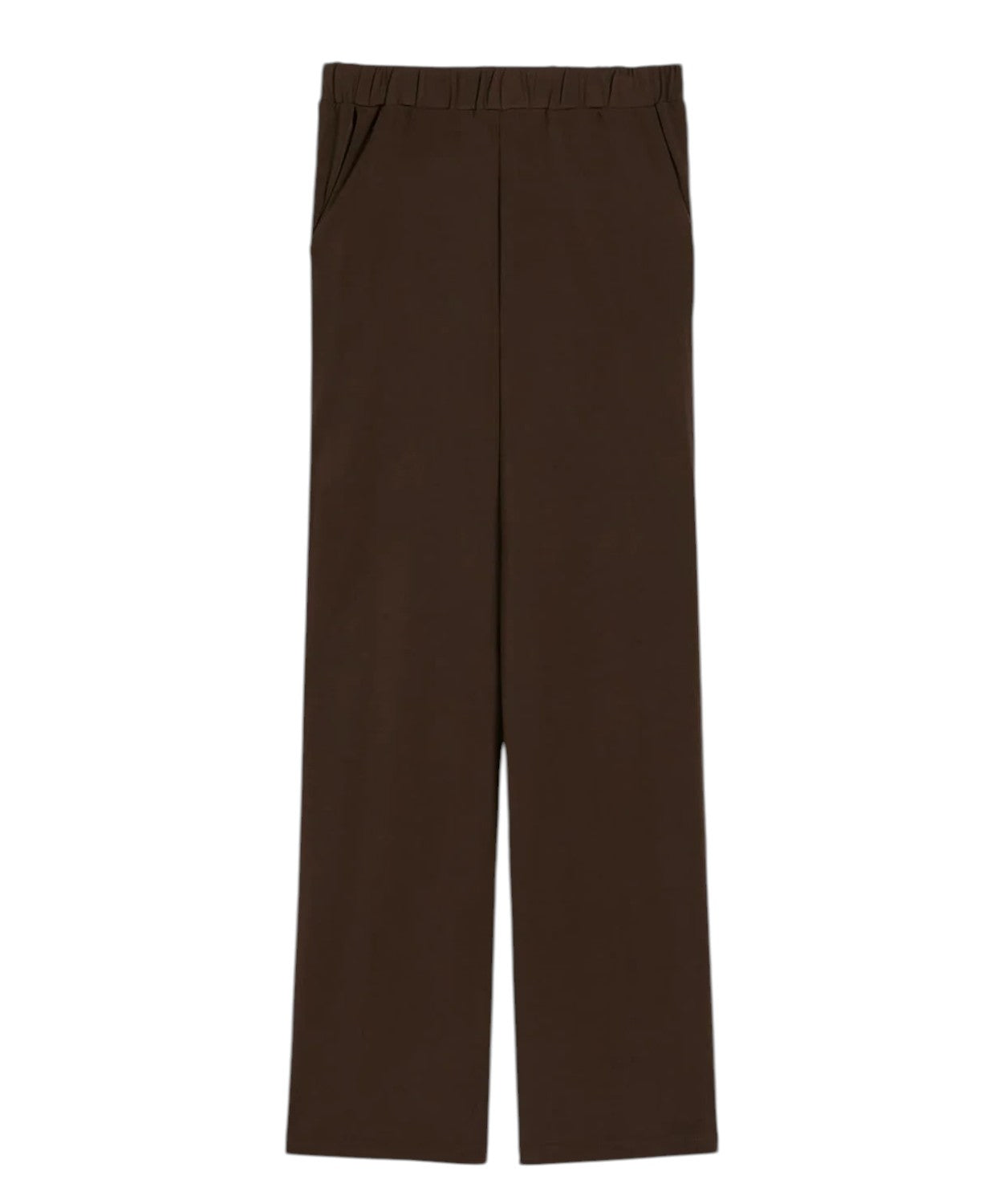 Pantalon femme OZONO jambe droite en jersey crêpe