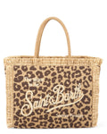 Borsa Vanity in Paglia con Ricamo Leopardato-Mc2 Saint Barth-Borse a spalla-Vittorio Citro Boutique