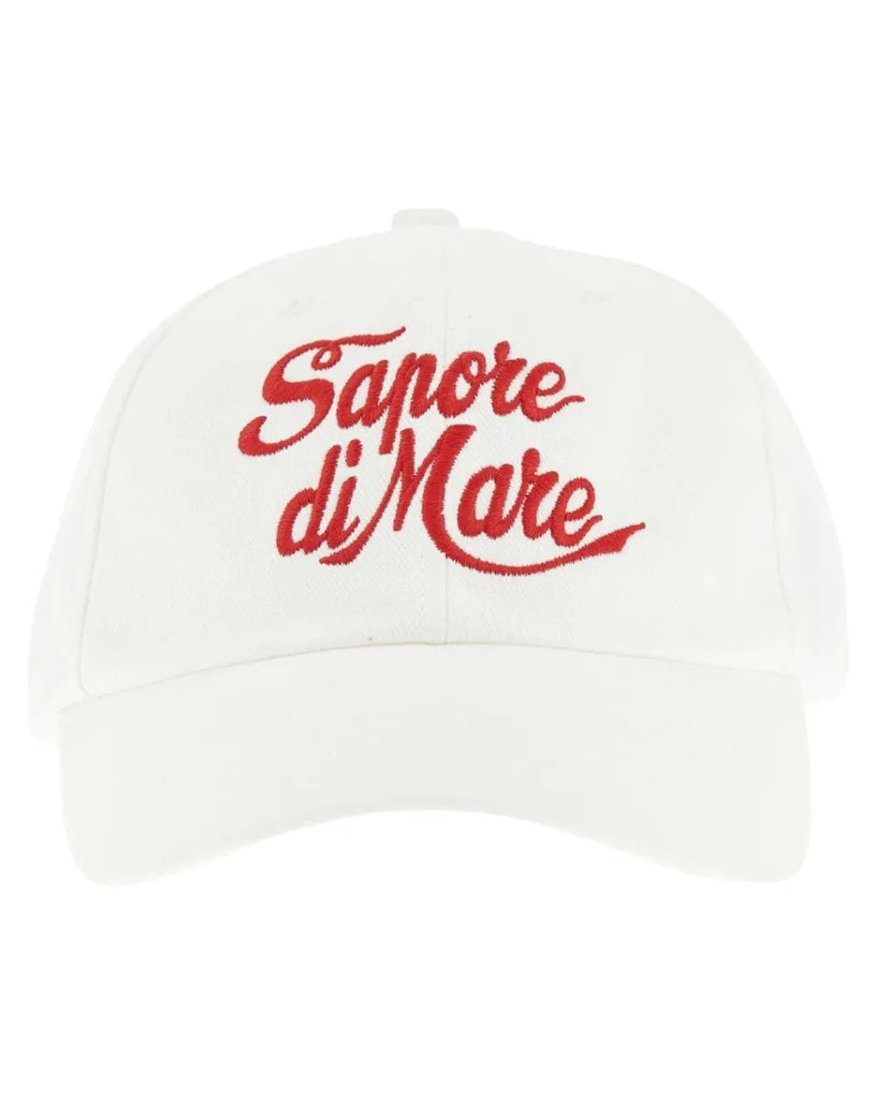 Cappello da Baseball in Cotone con Ricamo "Sapore di Mare"-Mc2 Saint Barth-Cappelli-Vittorio Citro Boutique