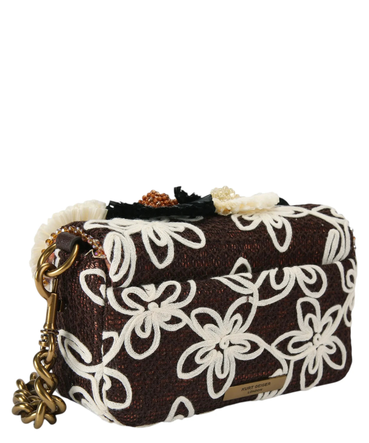 Borsa Mini Pimlico Kurt Geiger con Ricamo Floreale