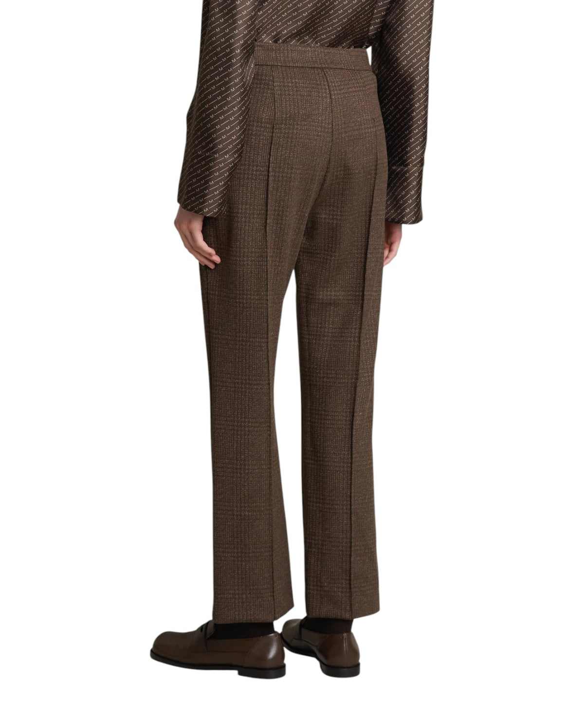 Pantalons MM Max Mara Prince de Galles Cropped