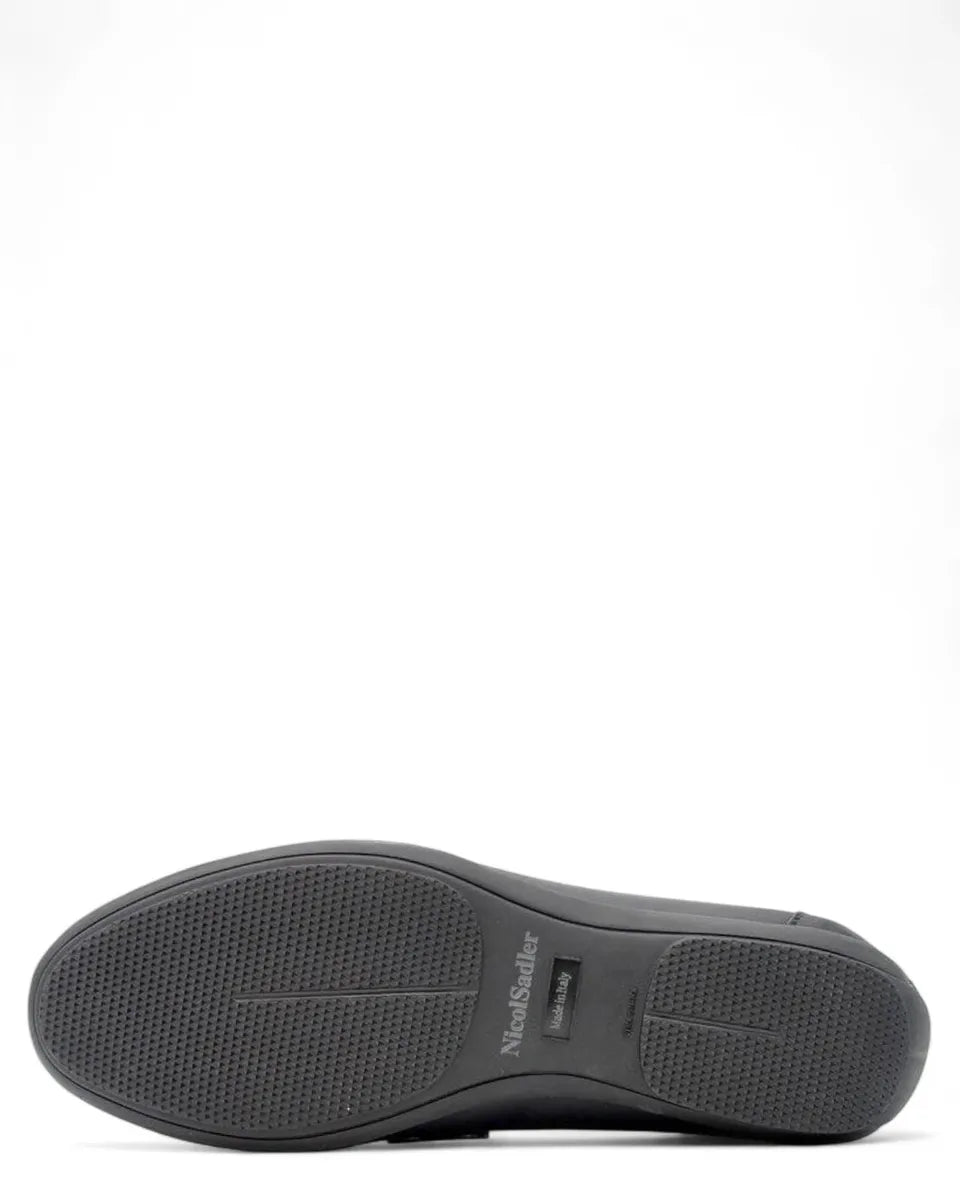 Mocassino in montone blu-Mocassini-Nicol Sadler-Vittorio Citro Boutique