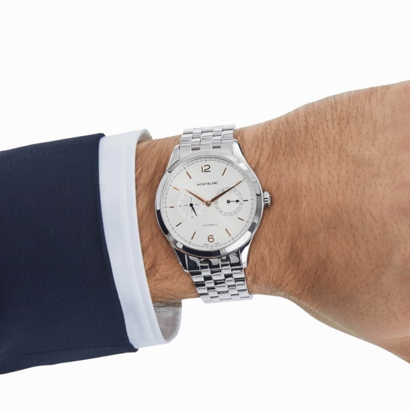 Orologio Montblanc Heritage Chronometrie 40mm Argento Automatico