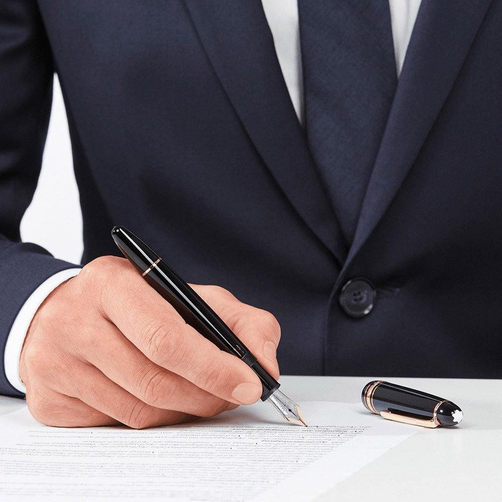 Montblanc stilografica Meisterstück Gold LeGrand punta M 132460