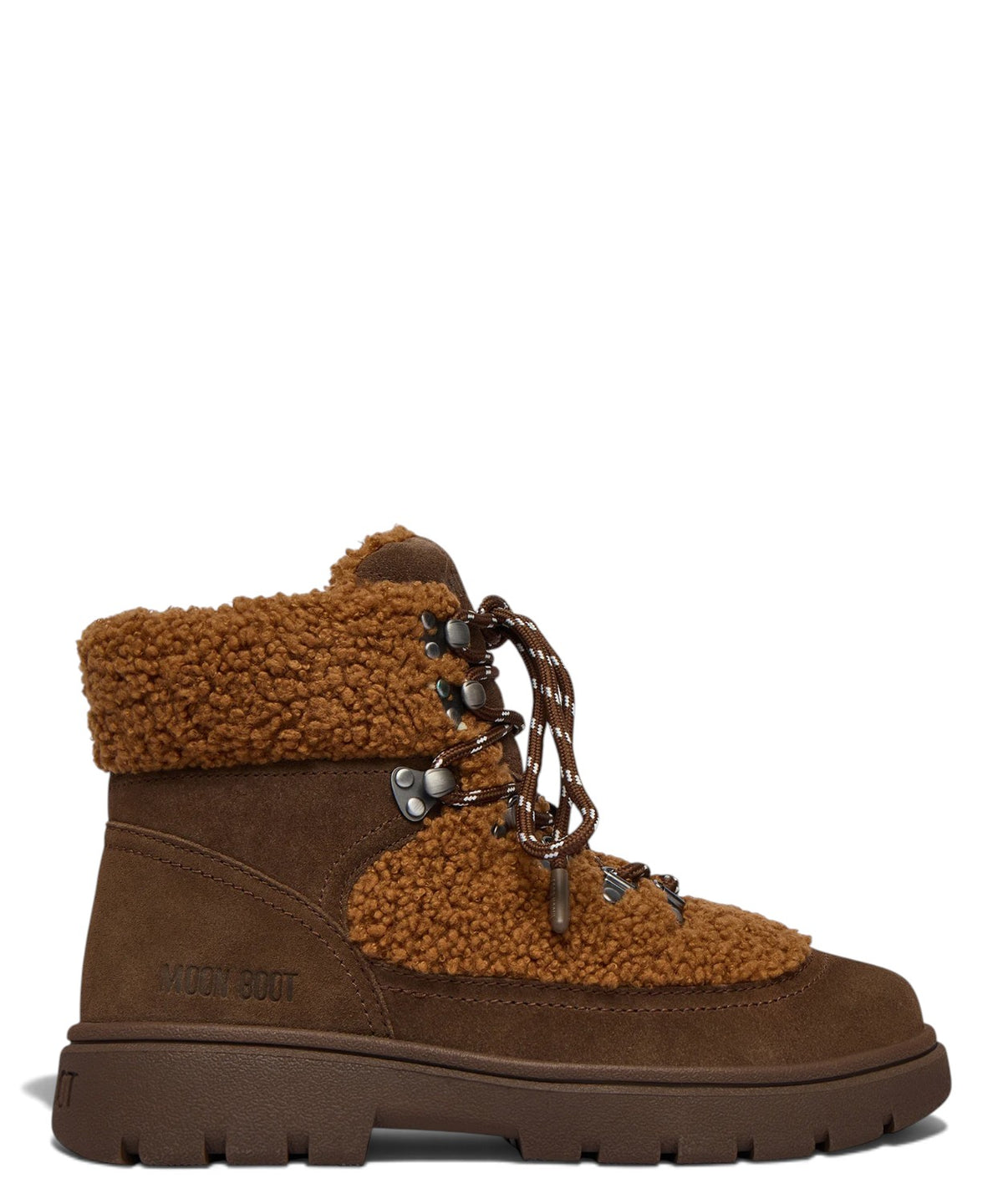 Moon Boot bottines rembourrées en daim et tissu