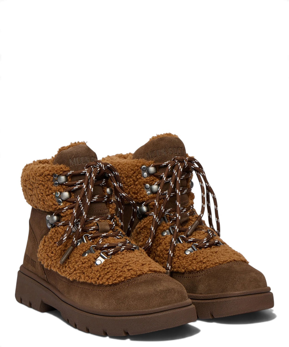 Moon Boot bottines rembourrées en daim et tissu
