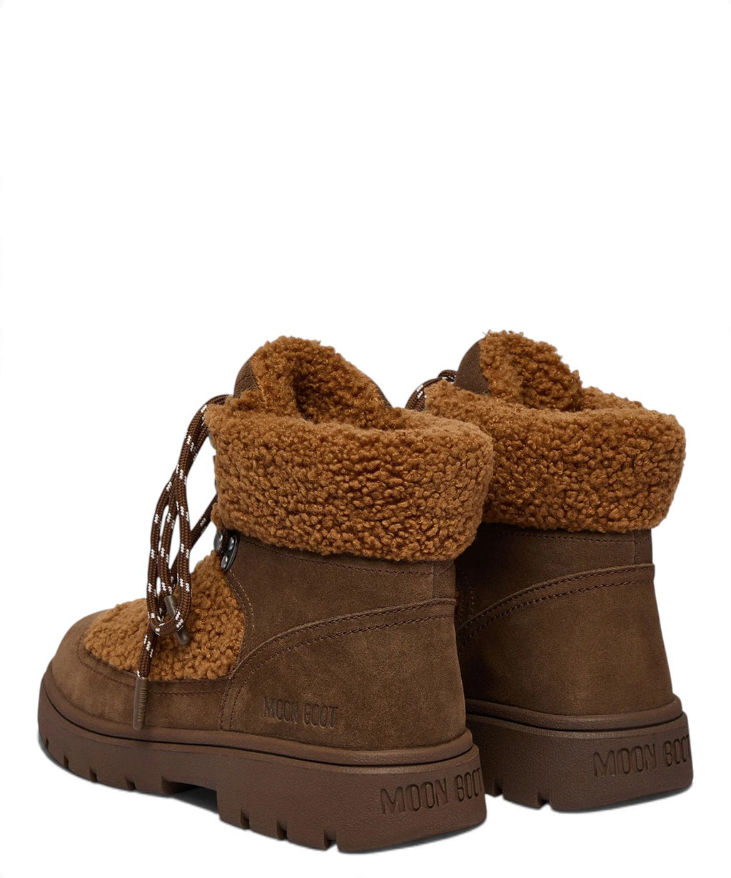 Moon Boot bottines rembourrées en daim et tissu