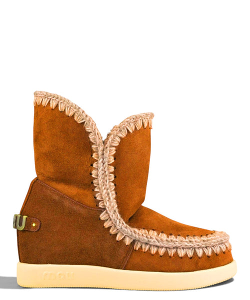 Bottes femme Mou New Inner Wedge Suede avec semelle compensée intérieure