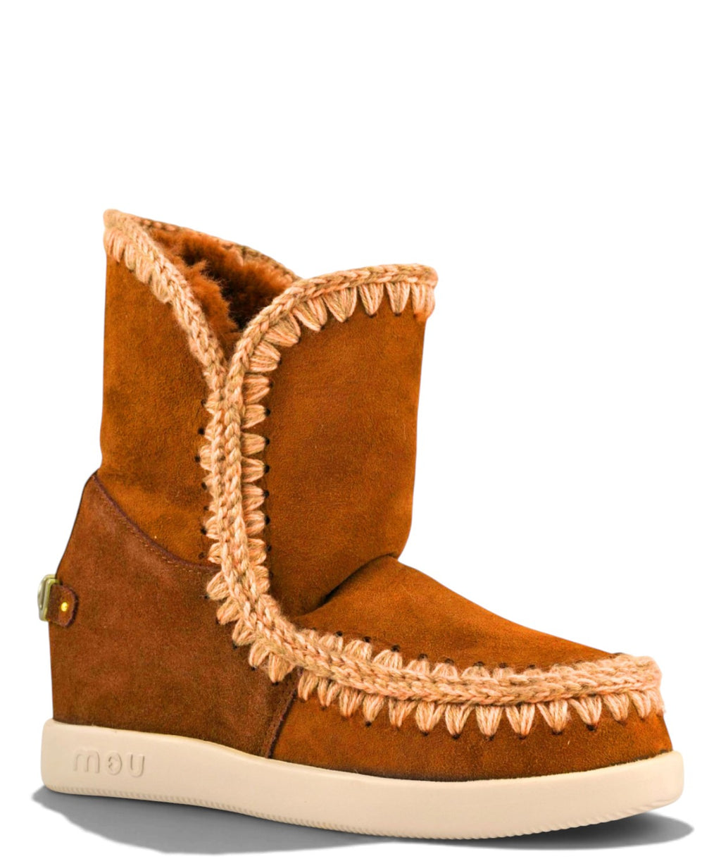 Bottes femme Mou New Inner Wedge Suede avec semelle compensée intérieure