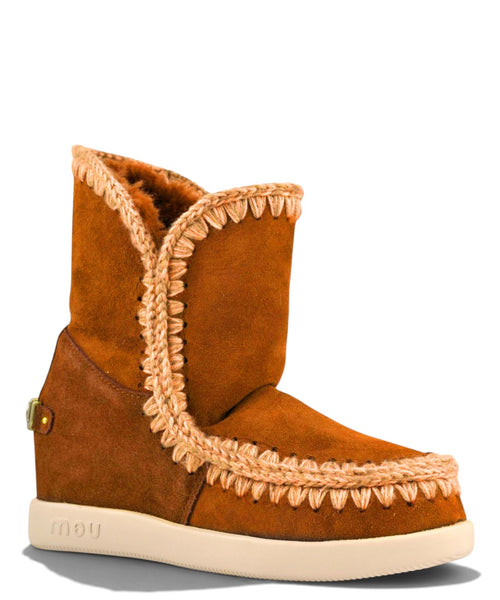 Bottes femme Mou New Inner Wedge Suede avec semelle compensée intérieure