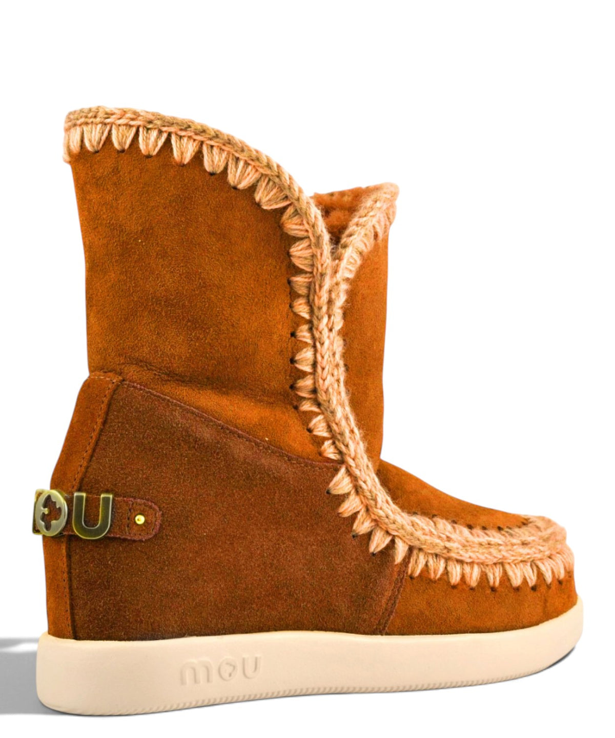 Bottes femme Mou New Inner Wedge Suede avec semelle compensée intérieure