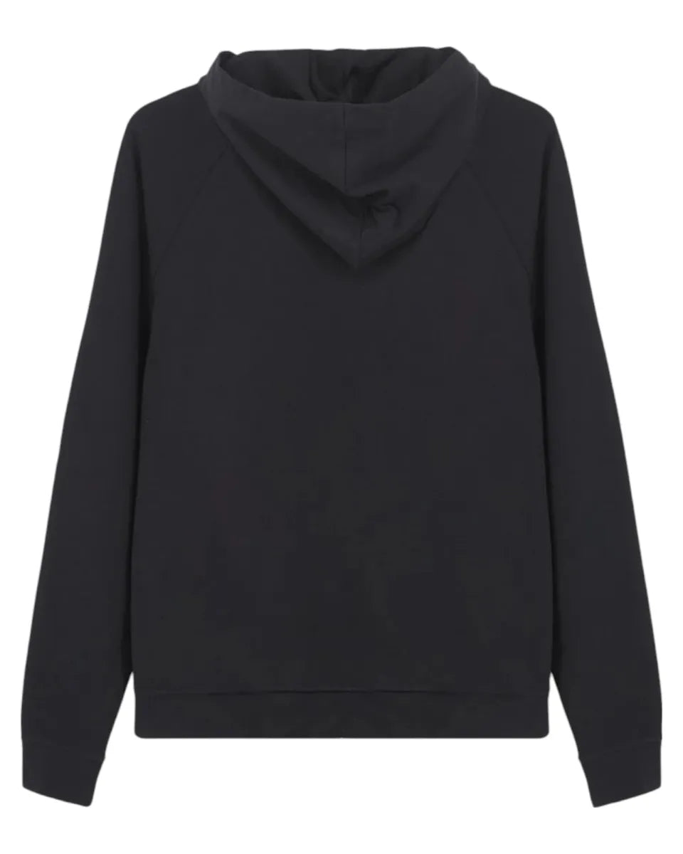 Felpa nera con cappuccio MSGM micro logo frontale-Msgm-Felpe-Vittorio Citro Boutique