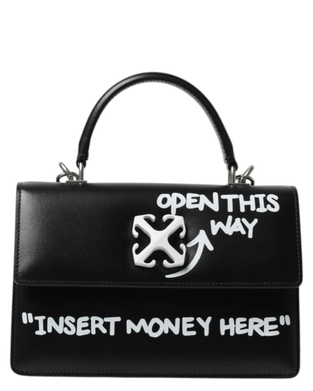 Sac Off-White Jitney 1.4 Quote en Cuir avec Bandoulière