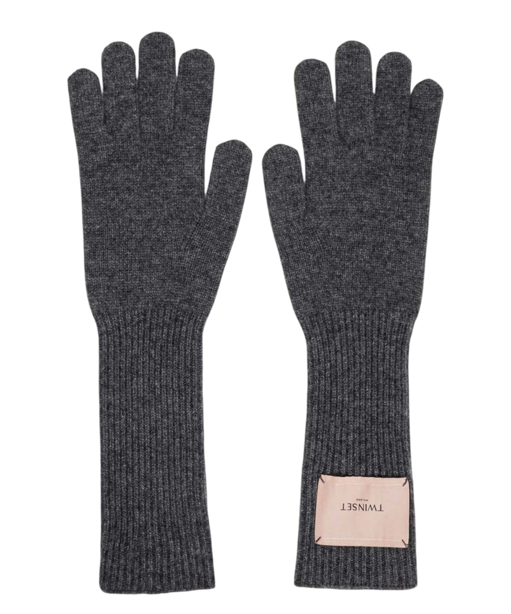 Gants femme Twinset en laine avec logo