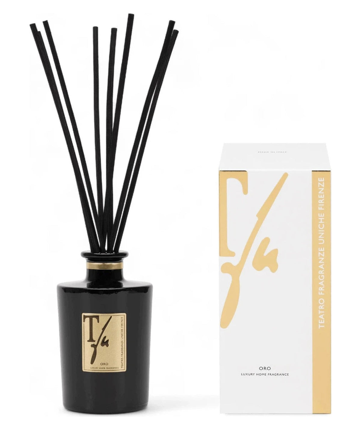 Oro Diffusore con Bastoncini al Pepe Nero e Patchouli-Teatro Fragranze Uniche-Fragranze ambiente-Vittorio Citro Boutique