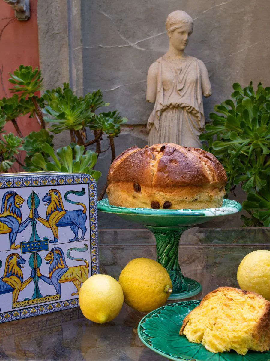 Ortigia Panettone al Limone in Latta 600g Artigianale Loison con Limoni di Amalfi e Siracusa