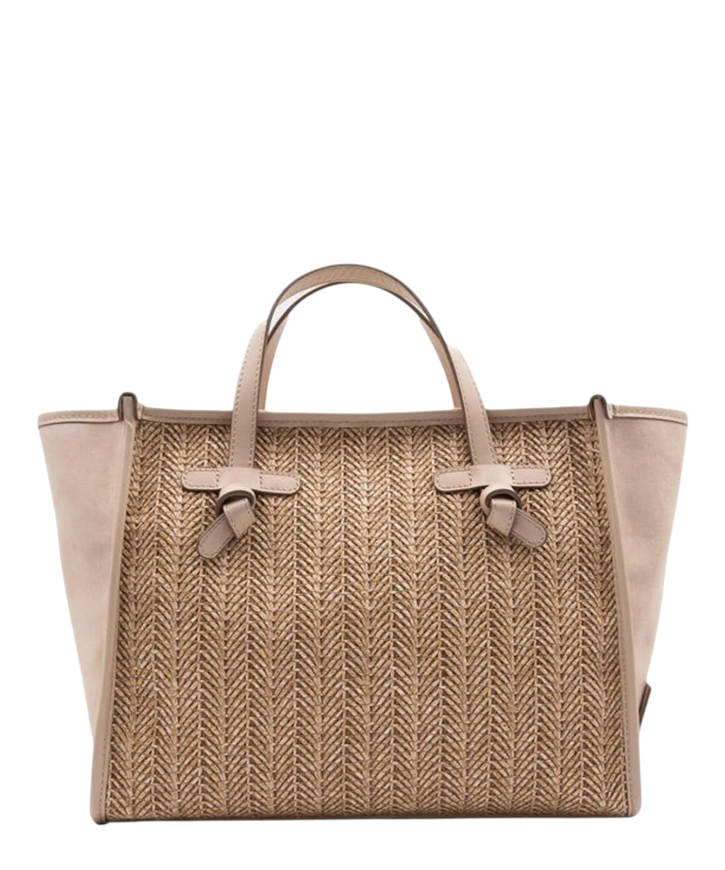 Sac d'été Gianni Chiarini Miss Marcella 32 en paille et daim