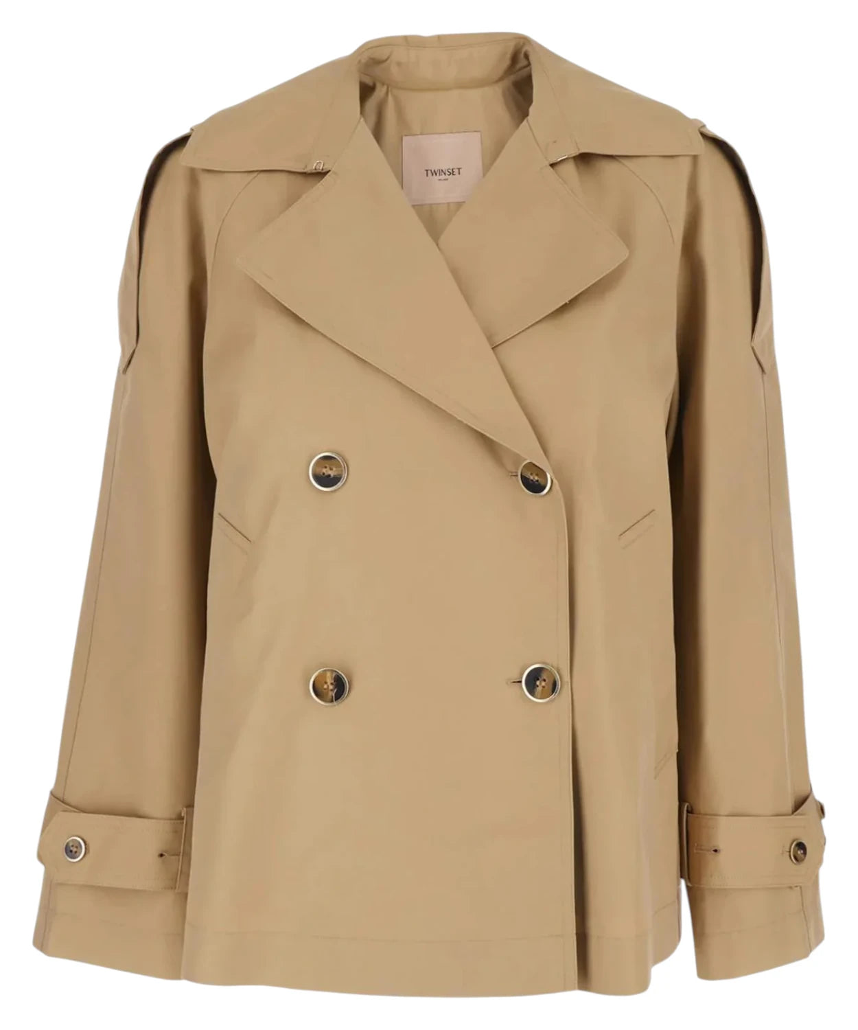 Trench court Twinset femme en coton élégant