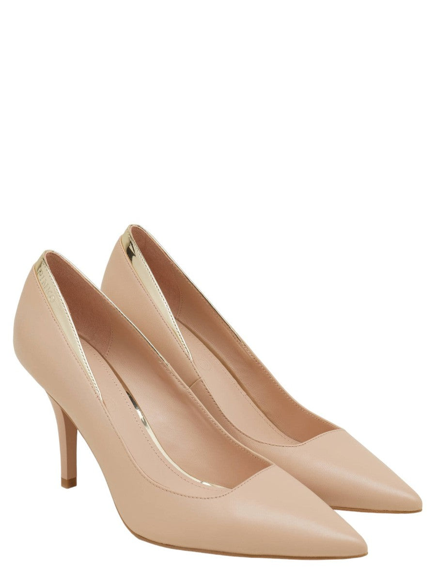 Decolleté Pinko Lucy in Nappa/Mirror Nude/Light Gold-Pinko-Scarpe con tacco-Vittorio Citro Boutique