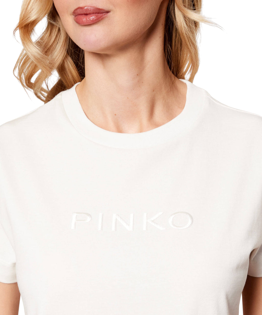 T-shirt PINKO Start en coton avec logo brodé