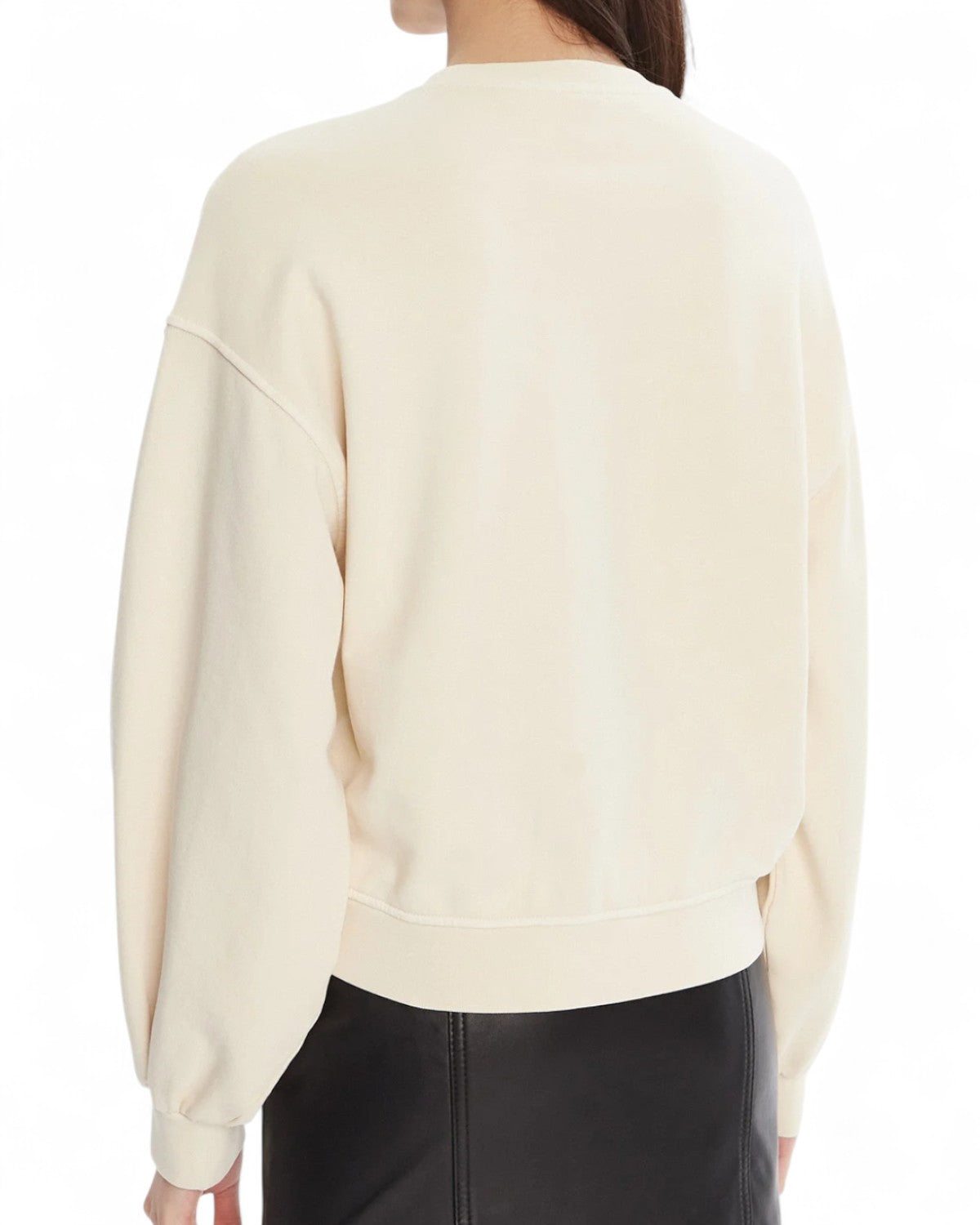 Felpa in Cotone con Ricamo Love Birds-Pinko-Maglieria-Vittorio Citro Boutique