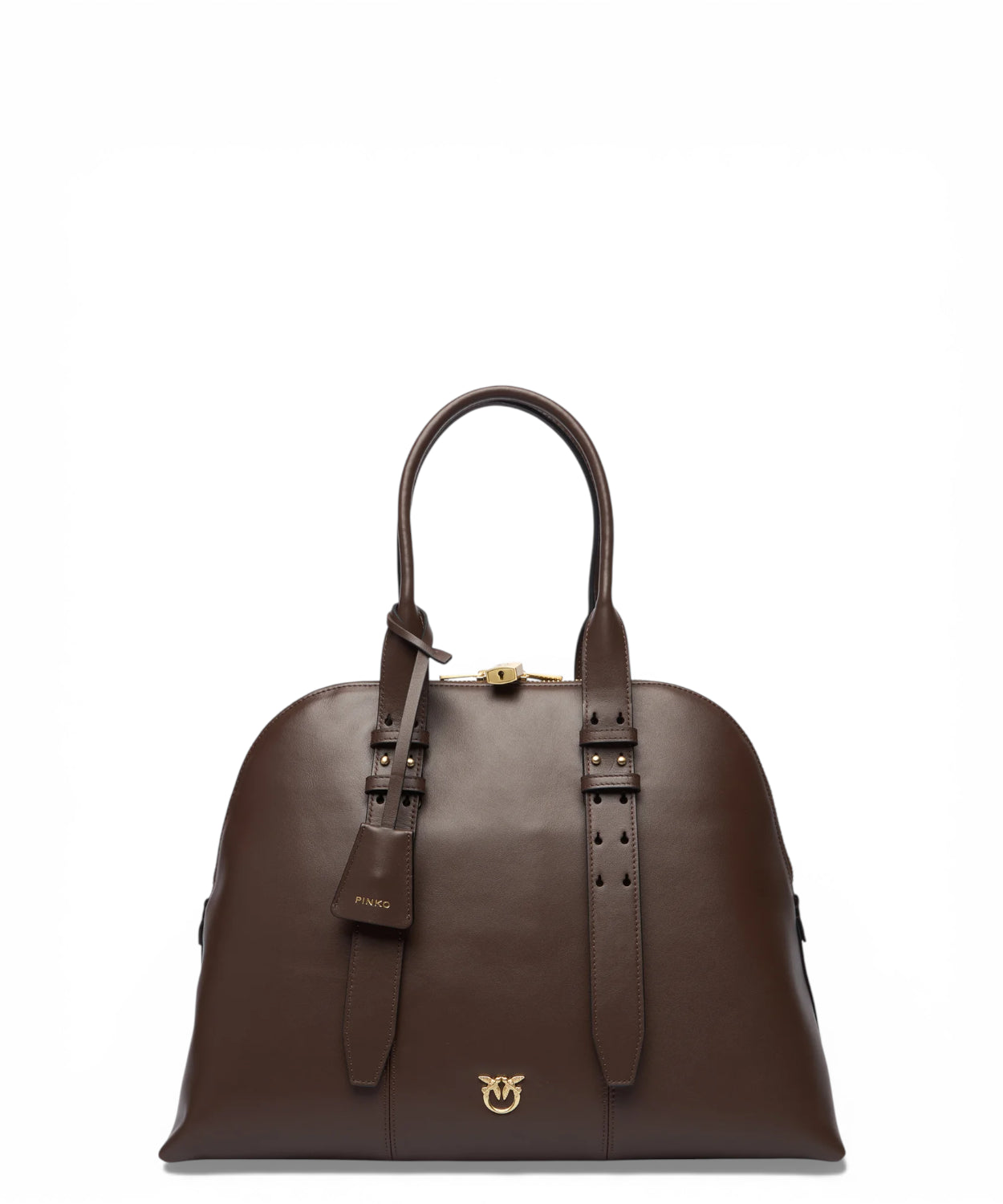 Borsa Bowling Medium Pinko con Zip