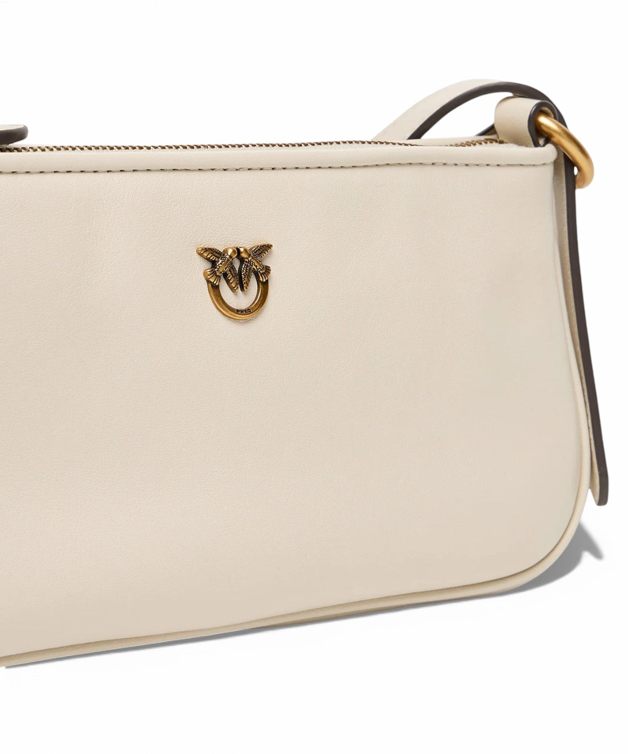 Borsa Pelle Pinko Half Moon con Logo Love Birds