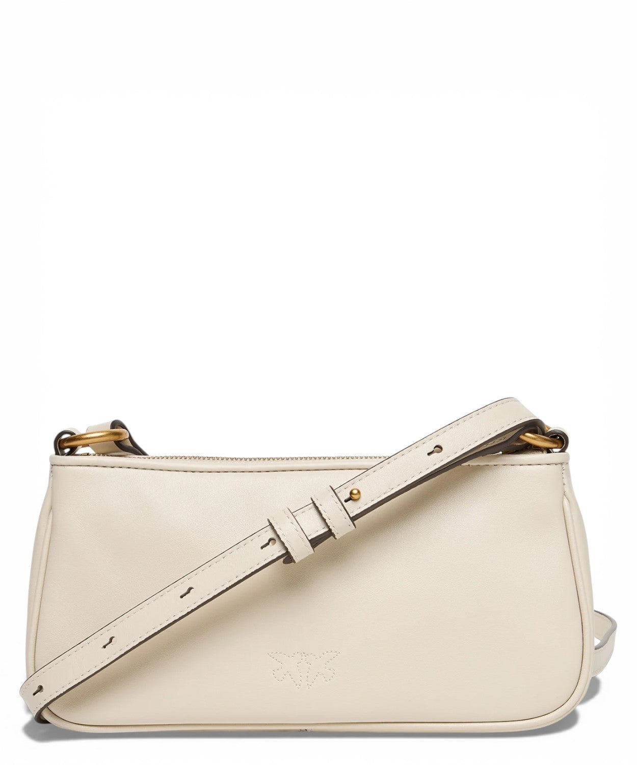 Borsa Pelle Pinko Half Moon con Logo Love Birds