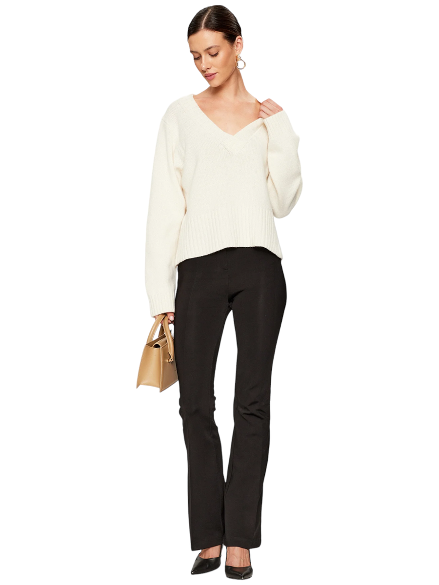 Maglione scollo a V salmone-Pinko-Maglieria-Vittorio Citro Boutique