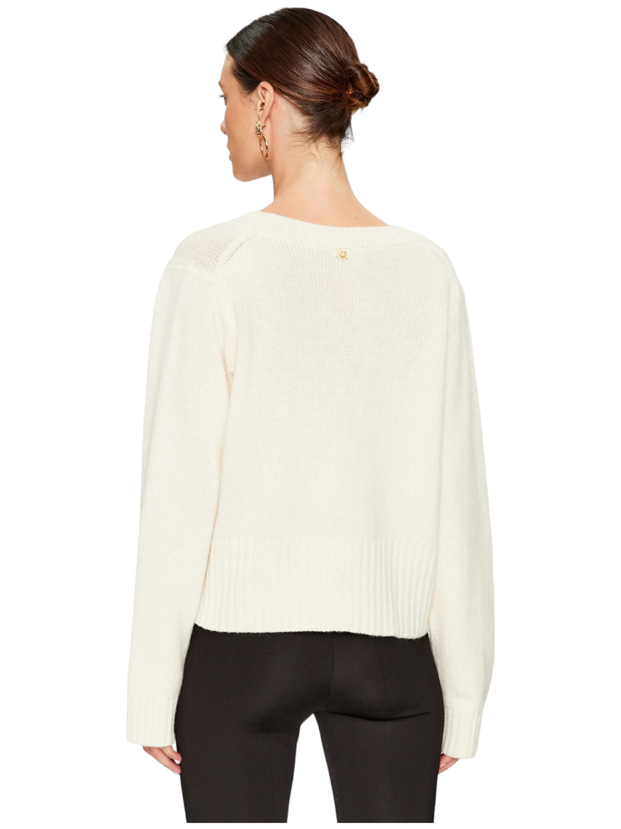 Maglione scollo a V salmone-Pinko-Maglieria-Vittorio Citro Boutique