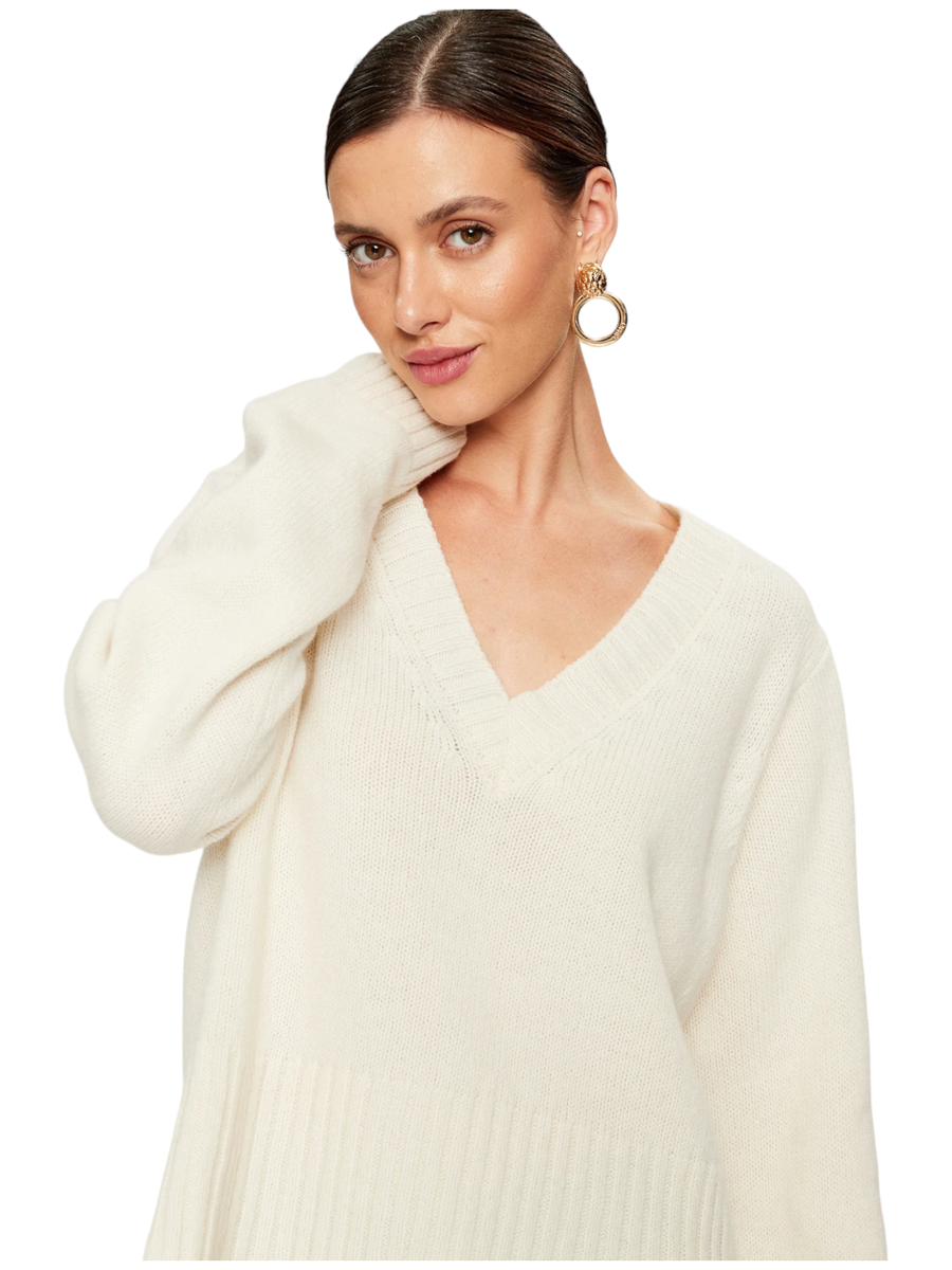 Maglione scollo a V salmone-Pinko-Maglieria-Vittorio Citro Boutique