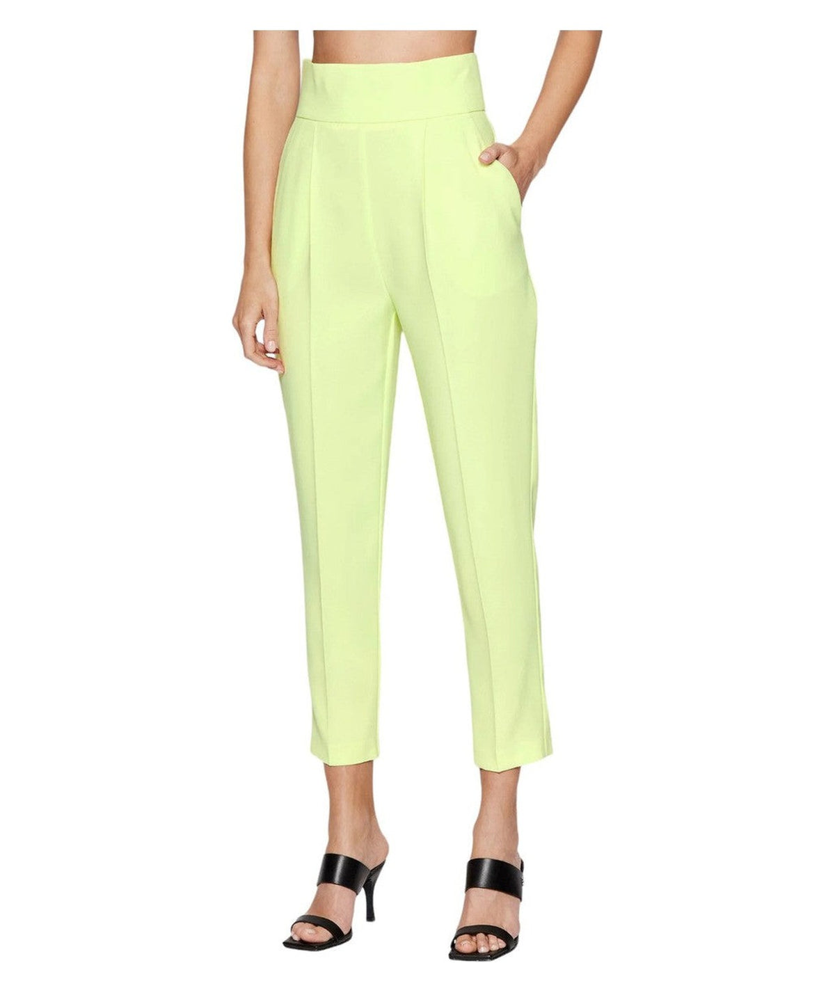 Pantaloni a vita alta in crêpe stretch 2