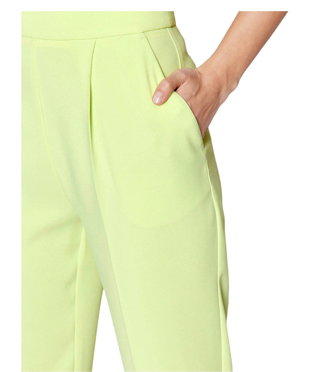 Pantaloni a vita alta in crêpe stretch 4
