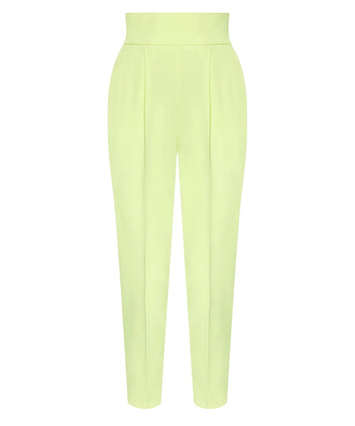 Pantaloni a vita alta in crêpe stretch 1
