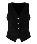 Gilet Pinko Gardener in Denim Nero