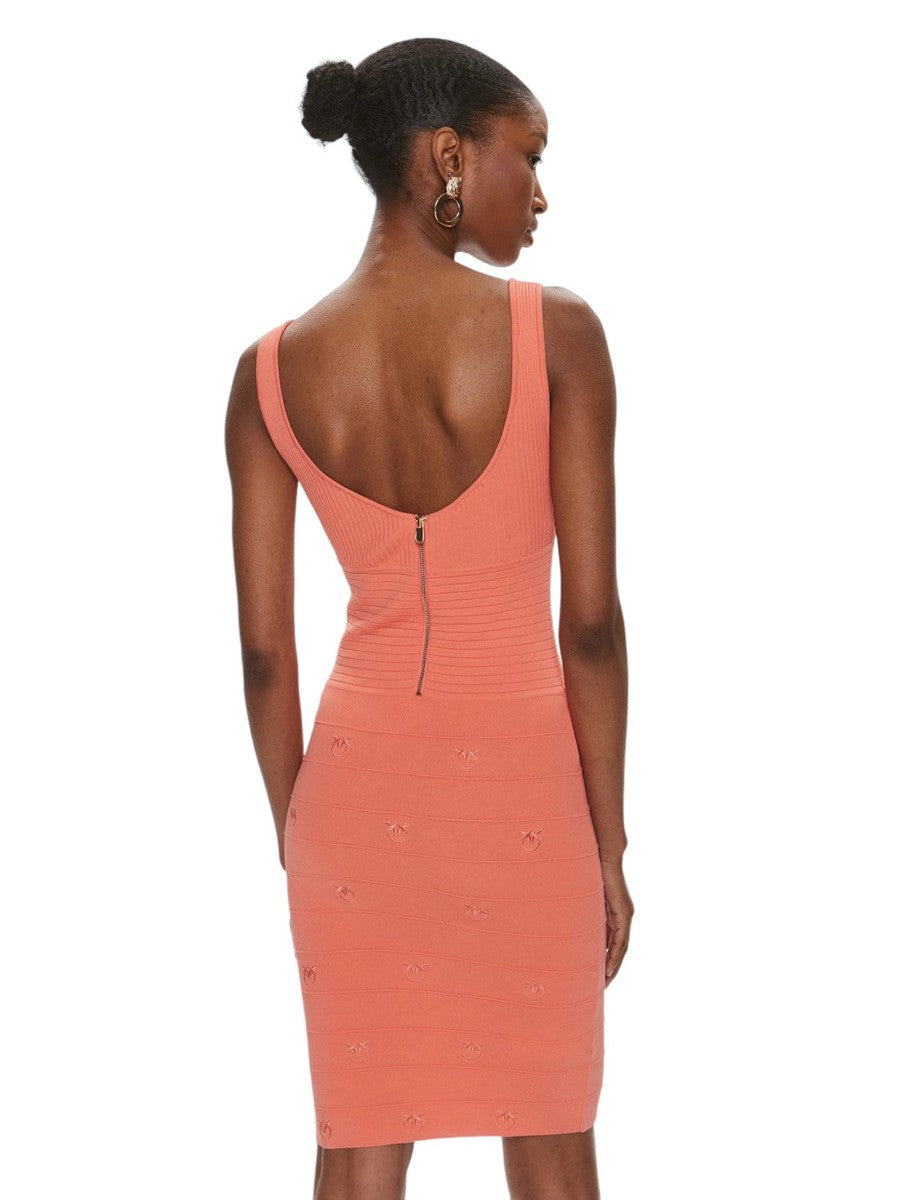 Mini Abito Jacquard Love Birds Cactus-Pinko-Abiti-Vittorio Citro Boutique