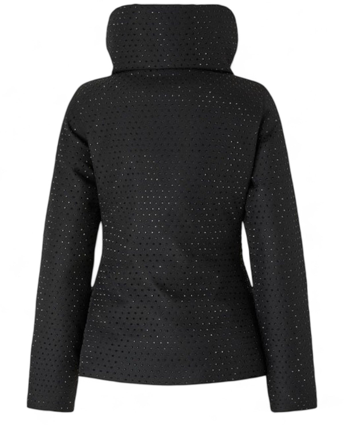 Piumino corto Nita con collo alto e mini strass-Pinko-Piumini-Vittorio Citro Boutique